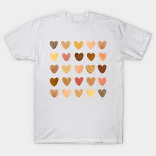 Brown hearts T-Shirt